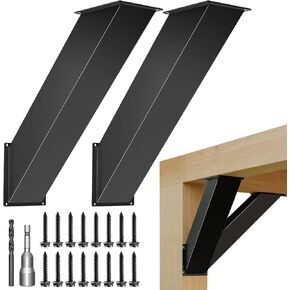 4''X4'' (Actual: 3.2''X3.2'') 45 Degree Angle Support Bracket 2pcs, Heavy Duty Pergola Brackets for Gazebos, Porches, Wood Post and Beam 45 Degree Bracket in Kuwait