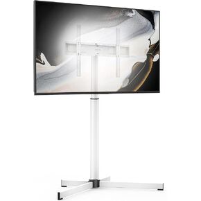 منصة تلفزيون أرضية دوارة حديثة من 32-65 بوصة تصل إلى 88 رطلاً ، و 12 مستويات قابلة للتعديل مع إمالة ، ومساحة للتلفزيون ، حامل غرفة المعيشة/غرفة نوم ، قاعدة حديدية ، أقصى VESA 600x400mm in Kuwait