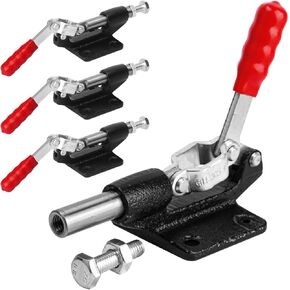 10 Pack 4003 Toggle Latch Clamp, Heavy Duty Metal Toggle Latch Clamp for Secure Fastening, 1320Lbs Holding Capacity for Draw Latchs, Cam Latch, and Box Latch Applications,4003 Style in Kuwait