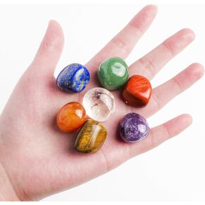7 PCS Crystal Stone, Irregular Quartz Crystals, Natural Chakra Crystal Stone Colored Rocks Gemstones, Suitable for Healing, Reiki, Crafts, Meditation, Vase Filling, Home Decor in Saudi Arabia