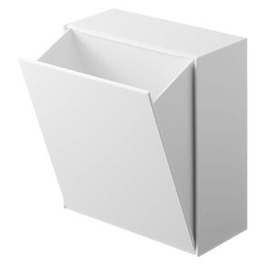 YAMAZAKI 5433 Tower Adhesive Hook Storage Box, White, ABS Resin, Minimalist, 17 x 8.7~16 x 20 cm in Kuwait