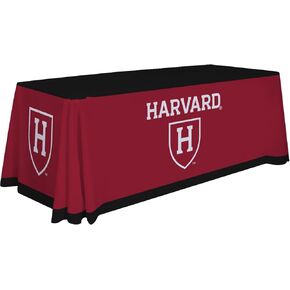 Victory Corps Harvard Crimson College Sports Printed Table Throw - NCAA Licensed - Polyester - School Tablecloth (Black, Red, White) (6' Draped) in Saudi Arabia