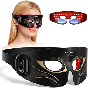 العلاج بالضوء الأحمر للعيون، العلاج بالضوء الأحمر بالأشعة تحت الحمراء لحقيبة العين، عدم تسرب الضوء 630 نانومتر الضوء الأحمر و850 نانومتر جهاز العلاج بالضوء الأحمر بالأشعة تحت الحمراء للتجاعيد، قناع العين بالضوء الأحمر مع جهاز تحكم عن بعد قابل لإعادة الشحن in Kuwait