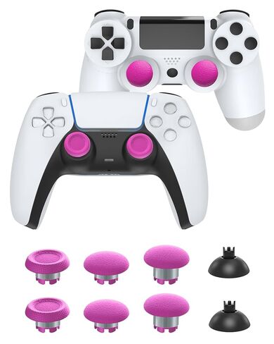 Focus Focus Thumbsticks لإكسسوارات وحدة التحكم PS5 ، عصي الإبهام لعملية استبدال التحكم في وحدة التحكم PS4 ، قبضة الإبهام التناظرية لمحول الإبهام ، 6 عصا التحكم ، 2 ، روز in Kuwait