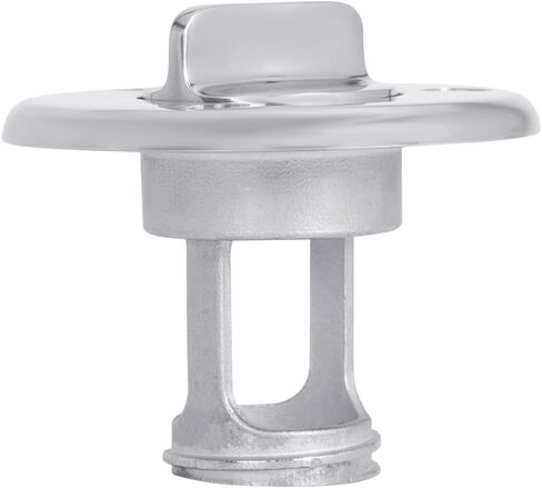 White Water 8079S Marine 316 Stainless Steel Captive Garboard Drain Plug, 1-1/4" Cut-Out, Round in Saudi Arabia