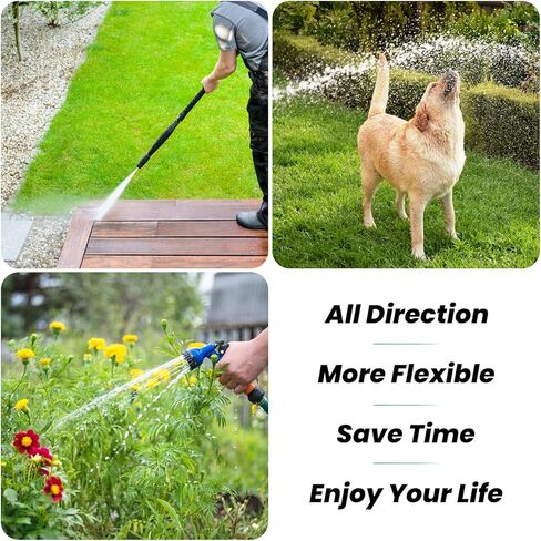 موصل دوار معدني قابل للتعديل من Watflow 180 درجة و360 درجة، نحاس متين ومطلي بالكروم، يمنع الالتواء والالتواء - متوافق مع خراطيم الحدائق القياسية بالولايات المتحدة الأمريكية in Kuwait