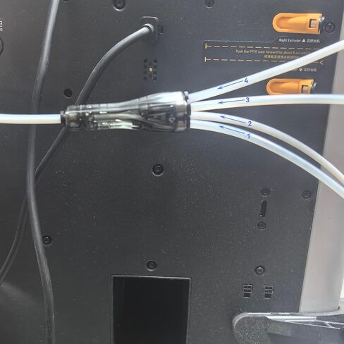 Immdinogo 4-in-1 PTFE Adapter for BambuLab H2C: Filament Tube Expansion Port Replacement - Ensured Stable Multi-Color Material Printing 3D Printer Accessories in Saudi Arabia