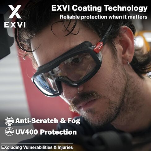 SG200 Safety Glasses – Anti-Fog & Scratch-Resistant, Flexible Rubber Gasket for Protection Against Liquids & Particles, UV400 Protection, Adjustable Ergonomic Fit in Saudi Arabia