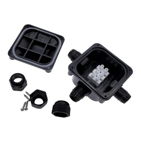 IP68 صندوق ثلاثي الاتجاهات مع وصلة كابل PG11 خارجية ABS موصلات كهربائية 1 قطعة in Kuwait