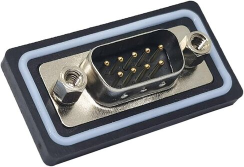 DB9 DB15 D-SUB Connector 9Pin 15Pin RS232 485 Solder D-Type Brass Gold Plating 3U 1Pcs(DB9 Male) in Saudi Arabia