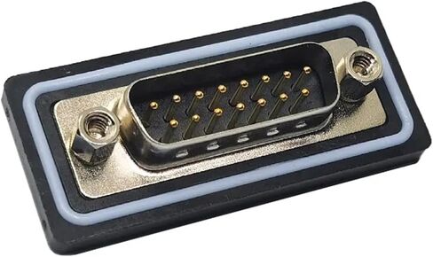 DB9 DB15 D-SUB موصل 9Pin 15Pin RS232 485 لحام D- نوع النحاس طلاء الذهب 3U 1 قطعة (DB9 ذكر) in Kuwait