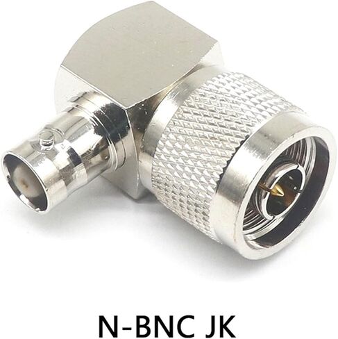 N/BNC-JKW RF Coaxial Connector N Male to BNC Female Elbow Connector RF Radio Frequency Head Adapter 1Pcs in Saudi Arabia