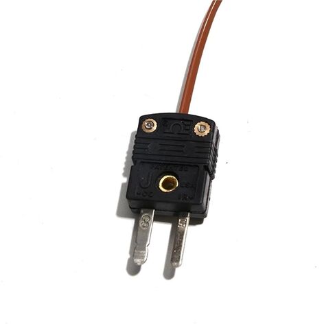 Temperature Sensor Thermocouple with Male Female Black Connect Socket J Type 0.5M 1M 2M 4M Wire 1Pcs(2m PTFE Wire) in Saudi Arabia