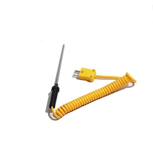 Type K Measuring Thermocouple 100/150/200/300/500MM Stretchable Straight Probe Sensor 1200C 1Pcs(300mm Probe) in Saudi Arabia