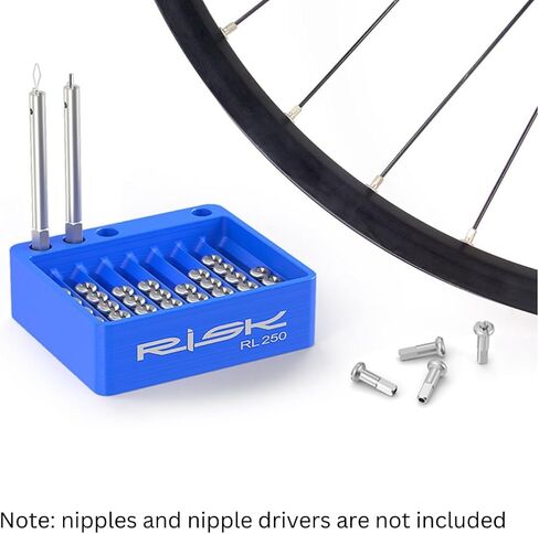 Spoke Nipple Storage Box - Professional Bicycle Wheel Building Organizer (13G/14G/15G Compatible) | 48-Piece Capacity in Saudi Arabia