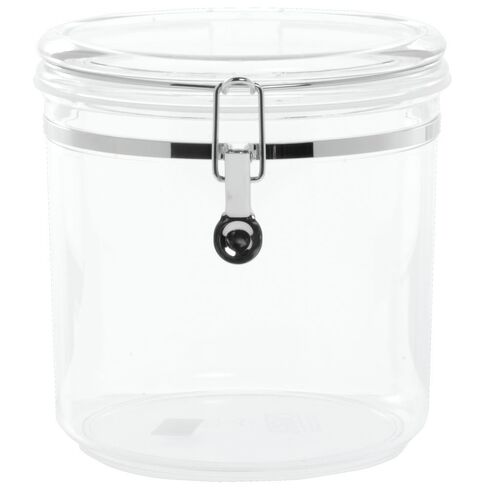 HUBERT Clear Plastic Canister 152 Oz - 8"Dia x 8"H in Saudi Arabia