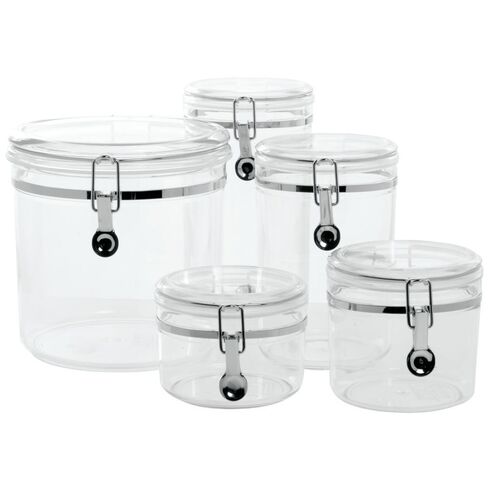 HUBERT Clear Plastic Canister 152 Oz - 8"Dia x 8"H in Saudi Arabia