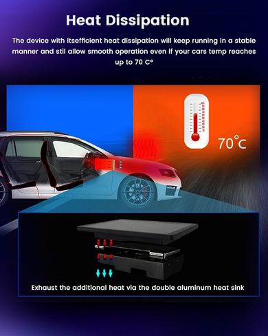 [4+64g] Hikity Android 15 Car Stereo لـ Hyundai Sonata 2015 2016 2017 (LHD) ، راديو شاشة لمس 9 بوصات مع Carplay/Android Auto/GPS Link/Mirror Link/WiFi/Bluetooth/DSP+AHD كاميرا احتياطية in Kuwait