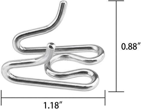 8 قطع وصلات إضافية مقاس 2.25 مم مصممة لأطواق التدريب، مصنوعة من الفولاذ المقاوم للصدأ المطلي بالكروم والفضة in Kuwait