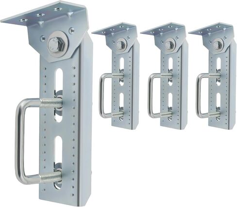 maXpeedingrods 4 PCS 8" Galvanized Swivel Top Bunk Bracket Kit Boat Trailer Hardware for 3"x3", 2"x3", 1.5"x3" Boat Trailer Crossmember, Boat Trailer Bunk Brackets & Square U-Bolts in Saudi Arabia