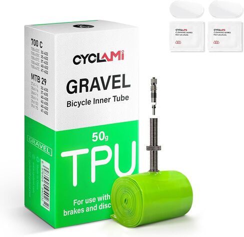 أنابيب داخلية من مادة TPU 700C x 32-47C/ MTB29 بوصة × 1.5/1.7 أنبوب داخلي للدراجة خفيف للغاية 50 جرام قابل للإزالة مع طول 45 مم من صمام معدني بريستا لجميع الطرق أو الدراجات الحصوية in Kuwait