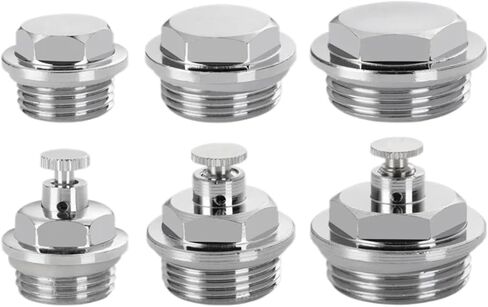 1PCS 1/4" 3/8" 1/2" Radiator Plug Running Wind Radiator Manual Air Vent Bleed Vent Valve Plug Cap(32mm Air vent) in Saudi Arabia