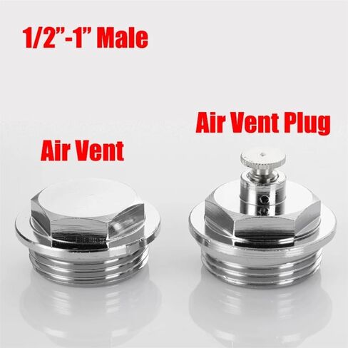 1PCS 1/4" 3/8" 1/2" Radiator Plug Running Wind Radiator Manual Air Vent Bleed Vent Valve Plug Cap(32mm Air vent) in Saudi Arabia