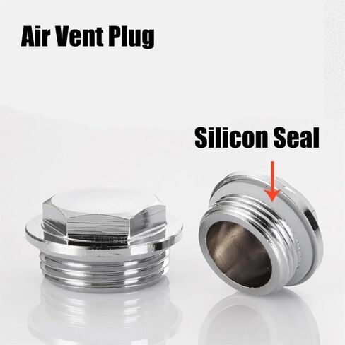 1PCS 1/4" 3/8" 1/2" Radiator Plug Running Wind Radiator Manual Air Vent Bleed Vent Valve Plug Cap(32mm Air vent) in Saudi Arabia