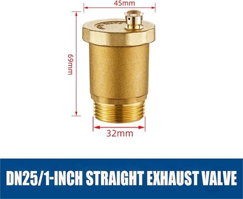 1PCS Brass Automatic Air Vent Release Valve 3/8'' 1/2'' 3/4'' 1'' BSP for Solar Water Heater System(3/4") in Kuwait