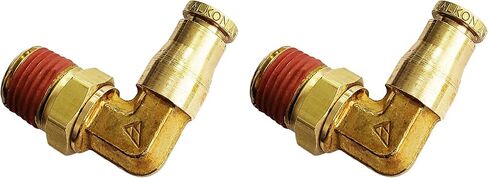 2 حزمة من أنبوب تركيب الكوع TORQUE ذكر 1/4 NPT x 1/4 PTC (يستبدل رفع الهواء 21837، Firestone F3128-1) (2 × TR14SEF14) in Saudi Arabia