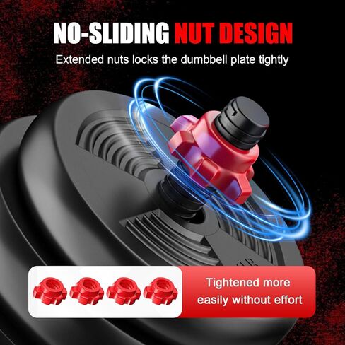 Adjustable Dumbbells Set, Upgrade 44LBS Free Weight Set with Connecting Rod, 3 in 1 Dumbbell Set Used as Dumbbells, Barbell, Push Up Stand, Fitness Exercise for Home Gym Suitble Men/Women in Saudi Arabia