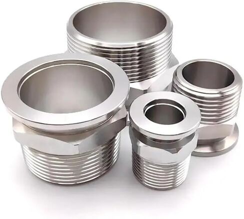 1pc Vacuum Flange Hex Joint Adapter KF25 304 Stainless Steel BSP External Thread 3/8" in Saudi Arabia