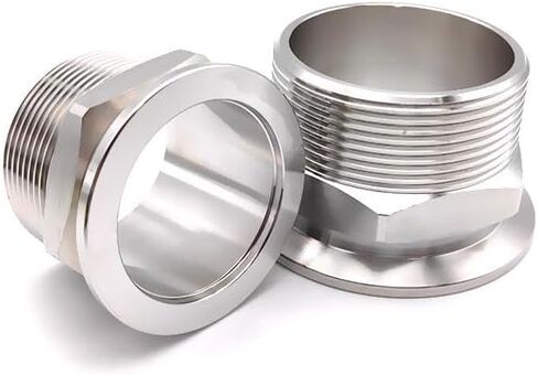 1pc Vacuum Flange Hex Joint Adapter KF25 304 Stainless Steel BSP External Thread 3/8" in Saudi Arabia