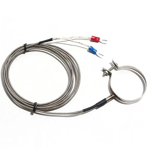 2M K Type Thermocouple Patch Thermal Resistance Temperature Sensor Probe Metal Shield Wire 1Pcs(Diameter 42mm) in Saudi Arabia