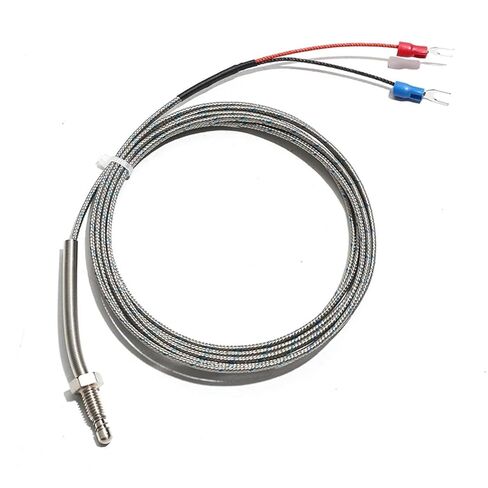 K/E/J-Type PT100 Type M6 Thread Thermocouple WRNT-02 Copper Screw Probe Temperature Sensor 1Pcs(M6 K Type 2m) in Saudi Arabia