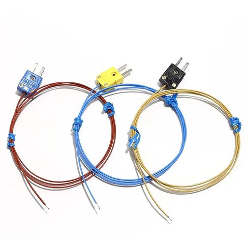 K Type J T Solder Joint Temperature Sensor Probe Thermocouple PTFE Wire 1M 2M 4M 5M 1Pcs(J Type 2M) in Saudi Arabia
