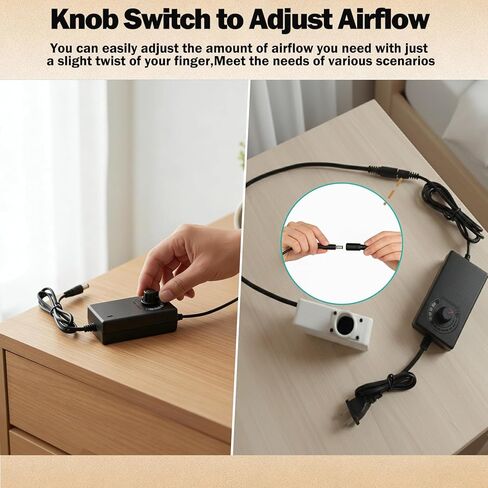 CPAP Hose Dryer Fan, Adjustable Airflow CPAP Tube Drying Fan for Resmed Airsense, Suitable for 22mm,19mm,15mm Tubes, Easy to Use Hoses Drying, Hose Quick Drying Kit, Portable Device in Kuwait