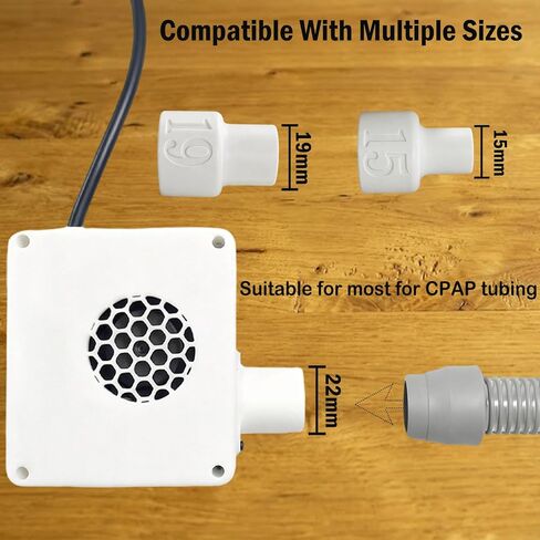 CPAP Hose Dryer Fan, Adjustable Airflow CPAP Tube Drying Fan for Resmed Airsense, Suitable for 22mm,19mm,15mm Tubes, Easy to Use Hoses Drying, Hose Quick Drying Kit, Portable Device in Kuwait