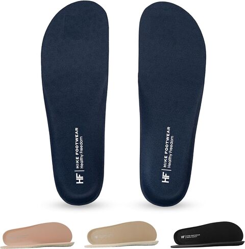 Hike Footwear High Density Foam Barefoot Insoles- Lightweight, Breathable, Non-Slip Shoe Inserts for Men & Women, Comfort Support for Walking, Running, Hiking in Saudi Arabia
