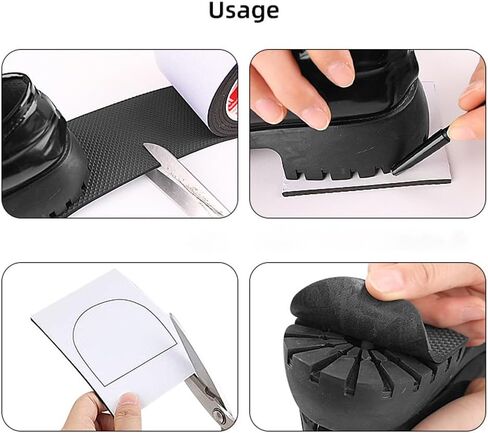 2M Self-Adhesive Anti-Slip Sole Stickers Repair Outsole Insoles Men Women Shoes Wearable Pads Shoe Accessories in Saudi Arabia