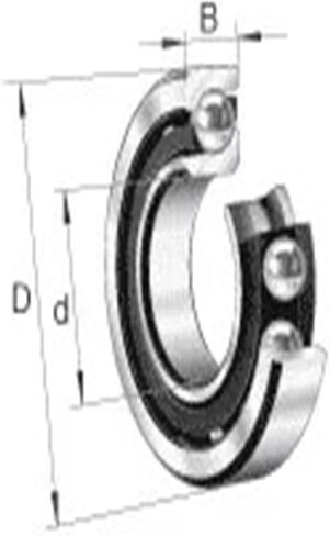 1pcs 7219 7219BM 95x170x32 7219BECBM 7219-B-MP Angular Contact Ball Bearings ABEC-3 Bearing in Saudi Arabia