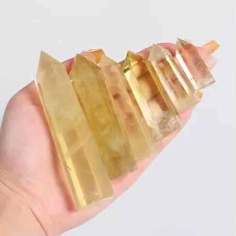 3~10CM Natural Quartz Crystal Tower Point Obelisk Hexagonal Wand-75-90mm-26 Red Smelting in Saudi Arabia