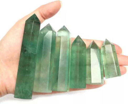3~10CM Natural Quartz Crystal Tower Point Obelisk Hexagonal Wand-75-90mm-26 Red Smelting in Saudi Arabia