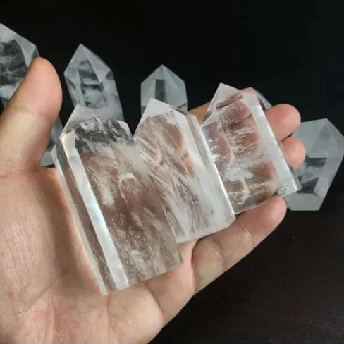 3~10CM Natural Quartz Crystal Tower Point Obelisk Hexagonal Wand-75-90mm-26 Red Smelting in Saudi Arabia
