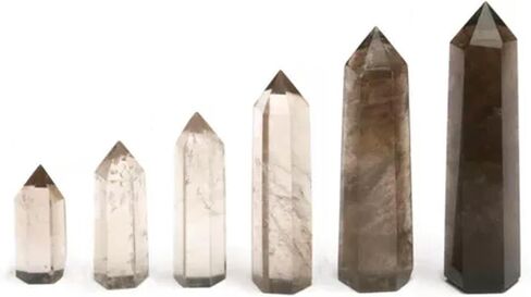 3~10CM Natural Quartz Crystal Tower Point Obelisk Hexagonal Wand-75-90mm-26 Red Smelting in Saudi Arabia