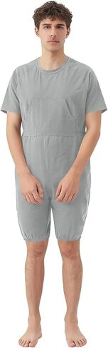 Codida Adaptive Men's Security Back-Zip Jumpsuit - Easy Care Romper for Elderly & Limited Mobility in Saudi Arabia
