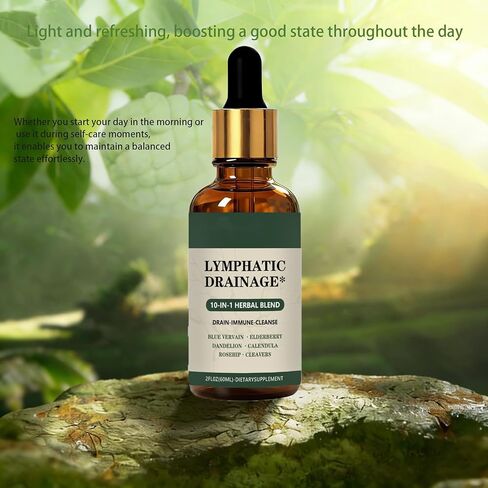 Lymphatic Drainage Drops,Fast-Absorbing,2 fl oz (1PCS) in Saudi Arabia