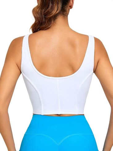 Women's Breathable Sports Bra, Push-Up Yoga Tank, Sweat-Wicking Running Vest, Tight-Fitting Gym Top with Padding in Saudi Arabia