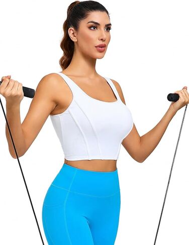 Women's Breathable Sports Bra, Push-Up Yoga Tank, Sweat-Wicking Running Vest, Tight-Fitting Gym Top with Padding in Saudi Arabia