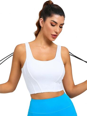 Women's Breathable Sports Bra, Push-Up Yoga Tank, Sweat-Wicking Running Vest, Tight-Fitting Gym Top with Padding in Saudi Arabia